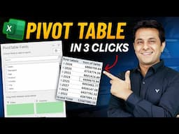 8.2 Create Pivot Table in Excel in Just 3 Clicks!