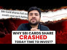 Why SBI Cards Share Crashed today? | SBI Cards Share Review | SBI Cards Share Analysis