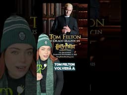 Tom Felton volverá a ser Draco Malfoy! #dracomalfoy #slytherin #tomfelton #harrypotter