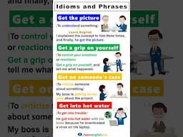 Idioms in English | Idioms and Phrases with Examples | Idioms for beginners