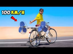 World's Fastest Cycle - 100% Real | साइकिल में पंखे लगा दिए 😈