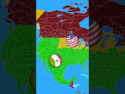 Mexico 🇲🇽 vs USA🇺🇸vs Canada🇨🇦 Pt3 #countryballs #shorts #viralshorts