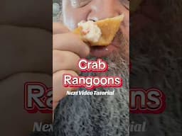 Teaching this Crab Rangoons Recipe Next! 🦀 🧀 🔥 #pmgk #crab #cheese #friedfood #food #foodie
