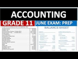 JUNE EXAMS ACCOUNTING GRADE 11:JUNE EXAM PREPS  [THUNDEREDUC]#exampreparation