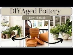DIY Vintage Pots | Antique Look for Less | Thrift Flips | Affordable Home Decor