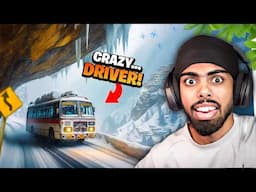 DRIVING BUS ON SNOW MOUNTAINS...