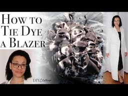 Tie Dyeing a Blazer | How to Tie Dye Using One Color