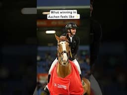 What winning in Aachen feels like ✨ #chioaachen #showjumping #horses
