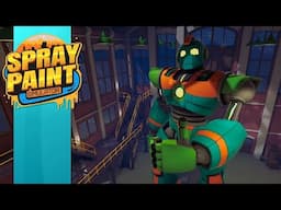 Fast & Flashy Robot Brought Fun Back ~ Spray Paint Simulator