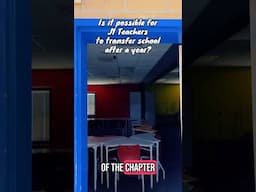Is it possible for a J1 Teacher to transfer school after a year? #j1teacher #highschoolteacher