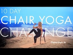 10 Days to Summer Challenge - Chair Yoga for Toned Legs & Abs