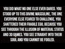 You Shattered His Ego Because You Are Not Impressed By The 3D And See Straight Into Their Soul...