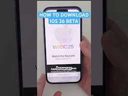 How to download iOS 26 beta NO COMPUTER (FREE developer beta)