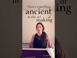 Have You Felt This? Something Ancient in the Act of Making #artistvoice #sewing #fiberart