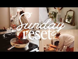 a good old-fashioned SUNDAY RESET vlog 🧼🧺🫧 cozy, cleaning, and cooking at home
