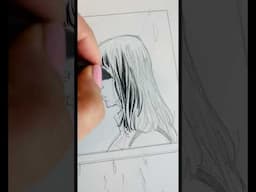 Inking comics with a brush pen helps speed the deadline process.  Pen- Sakura Pigma FB #inkingcomics