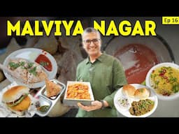 Ep 16, Malviya Nagar Food Walk l Bombay Boy Street Food + Kapoor Samosa + Smash Burger + Gravy Momo