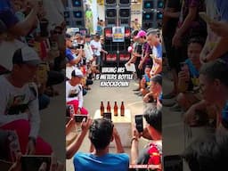 BOTTLE KNOCKDOWN 5 METERS #dj #battlemix #paupas #bassboosted#sound