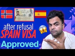 Spain 🇪🇸 visa approved after Norway 🇳🇴 refusal | How to get Schengen visa after refusal ?