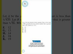 Square Root Tricks: Find Whole Numbers FAST! (No Calc)