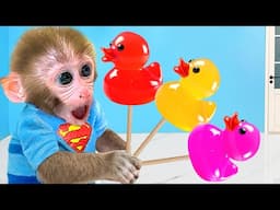 Monkey Baby Bon Bon Bravely Faces the Giant Yellow Bee