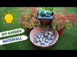DIY Terracotta Waterfall at home | Relaxing Water Feature on a Budget [ Easy Steps ]