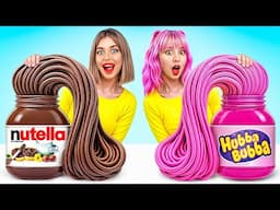 Bubble Gum vs Chocolate Food Challenge | Kitchen Hacks and Cooking Competition by Turbo Team