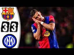 Barcelona vs Inter 3-3 Extended Highlights and All Goals HD Live Streaming Streaming