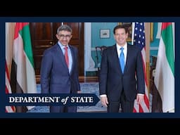 Secretary Rubio with UAE Deputy Prime Minister and Foreign Minister Abdullah bin Zayed Al Nahyan