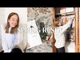 SPRING RESET ROUTINE 🌼🌈 // spring cleaning, setting realistic goals + monthly favorites