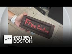 Brookline kosher grocery shop vandalized; "Free Palestine" brick thrown through window