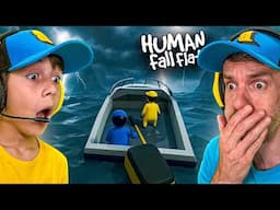 Human Fall Flat: FUGA MALUCA de Barco com Brancoala e Marcos! - Brancoala Games