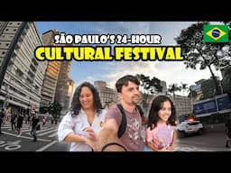 24 HOURS OF CULTURE IN SÃO PAULO 🇧🇷 | Brazil's Cultural Festival that doesn't sleep!”