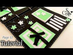 Scrapbook Tutorial  ✂️ Page 12 handmade birthday card ideas | paper crafts | diy scrapbook ideas