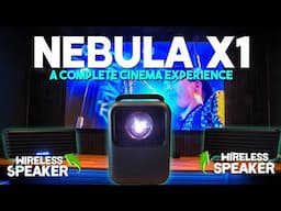 The Nebula X1 4K Projector with Satellite Speakers an Incredible Cinema Experience Inside and Out