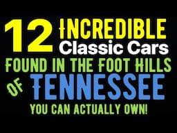 FOUND IN THE FOOTHILLS OF TENNESSEE! RARE CLASSIC CARS AND AFFORDABLE DAILY DRIVERS THAT YOU CAN OWN