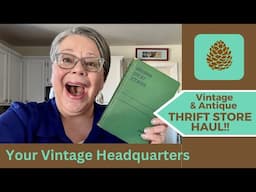 Vintage & Antiques from 4 THRIFT STORES!