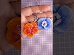 🌺 #airdryclay #clayjewellery #diyjewelry #diy #creativeclayideas
