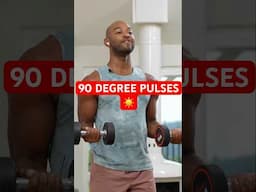 Try these 90 degree pulses with dumbbells #dumbbellworkout #strengthtraining