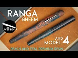 Ranga Bheem & Model 4 in Peach and Teal Premium Resin
