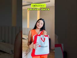 Unboxing YouTube Gifts 😱 #crafteraditi #unboxing #ASMR #unpack #shorts #gifts ​⁠@CrafterAditi