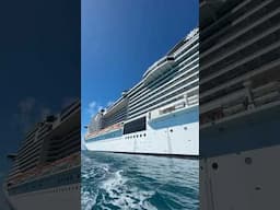 Big Ship 🚢💙 #msccruises #shorts #cruiseship #cruises