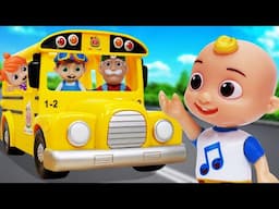 Monster Bus is Dangerous W/ Wheels on the Bus Nursery Rhymes & Kids Songs