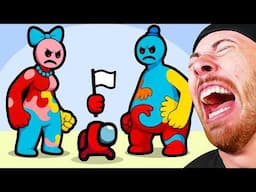 Mini Crewmates vs Doey! Epic Poppy Playtime 4 Showdown Animation!