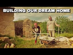 #8 Underpinning our stone wall complete- Restoring an Old Abandoned Portuguese Ruin