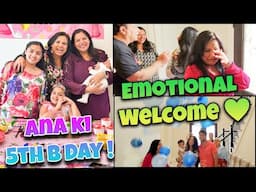 Emotional Family Welcome ❤️ Ana Ki Birthday Party 🎂 Aur Paros Mein Police Raid! 🚨 | Vlog 36