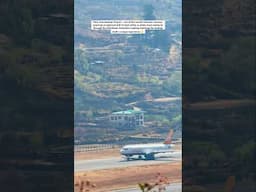 Paro, Bhutan 🇧🇹 Tricky Flight landing  #flightlanding #bhutan #yourubeshorts #shortsfeed