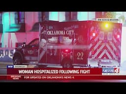 Woman hospitalized after fight in NW Oklahoma City