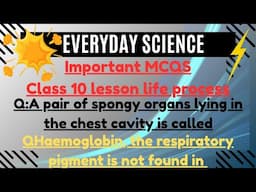 Let's prepared yourself |MCQS Questions for BPS 16 | SST test Class 10 Ch:Life Processes