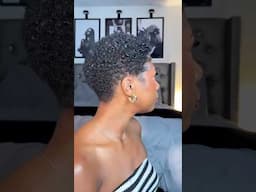How I style my short natural hair 😍